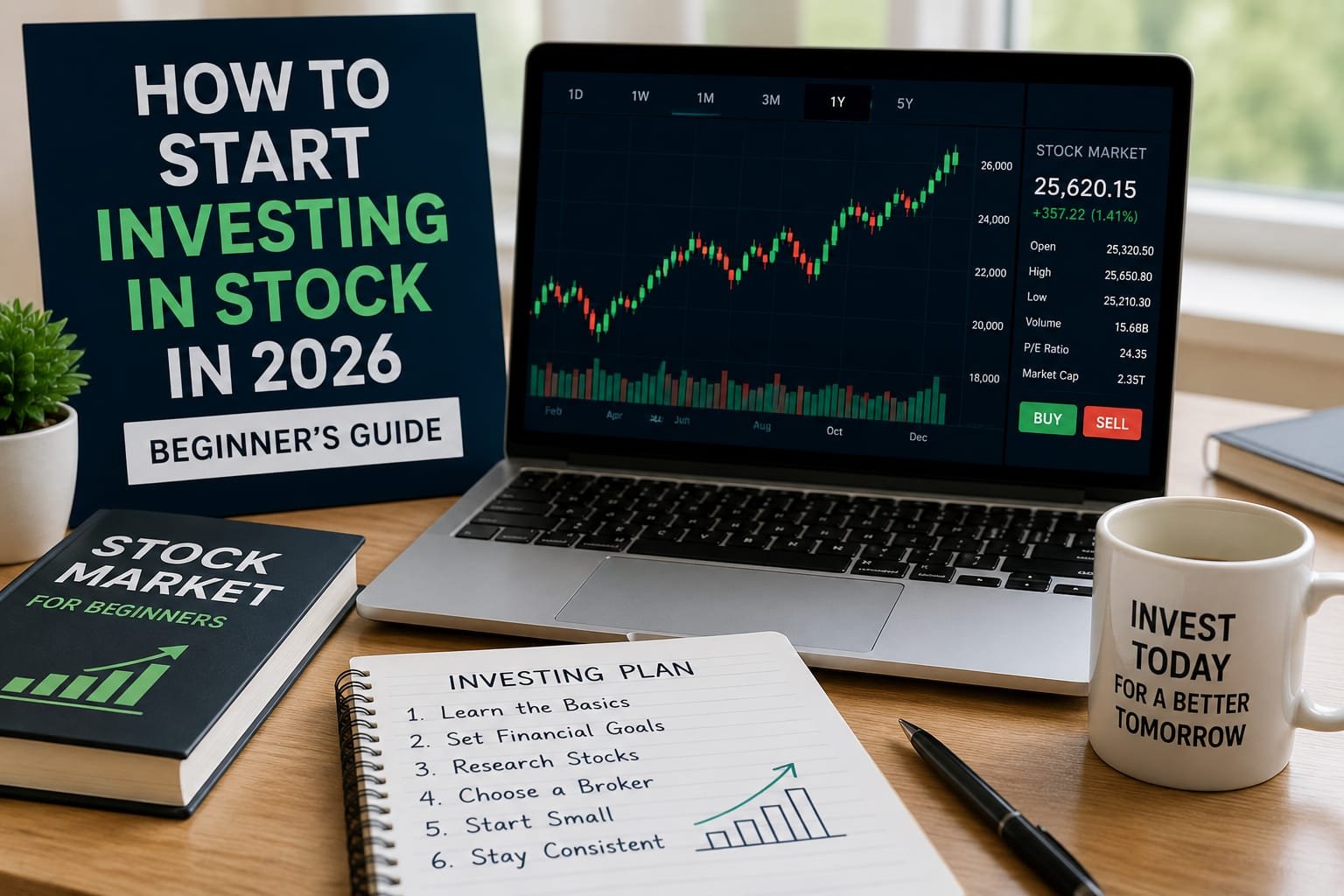 How to Start Investing in Stocks in 2026 (Beginner's Guide)